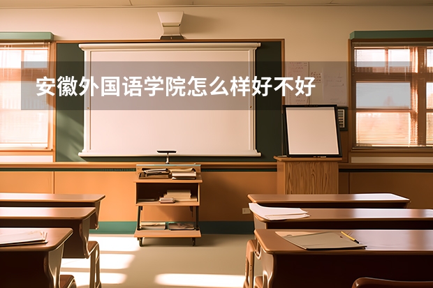 安徽外国语学院怎么样好不好