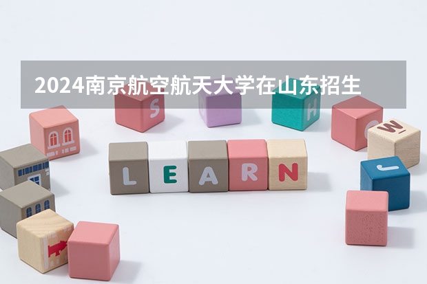 2024南京航空航天大学在山东招生计划表