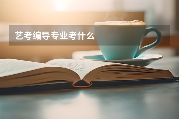 艺考编导专业考什么