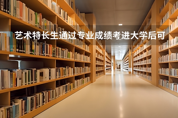 艺术特长生通过专业成绩考进大学后可以转非艺术类专业吗