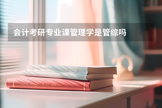 会计考研专业课管理学是管综吗