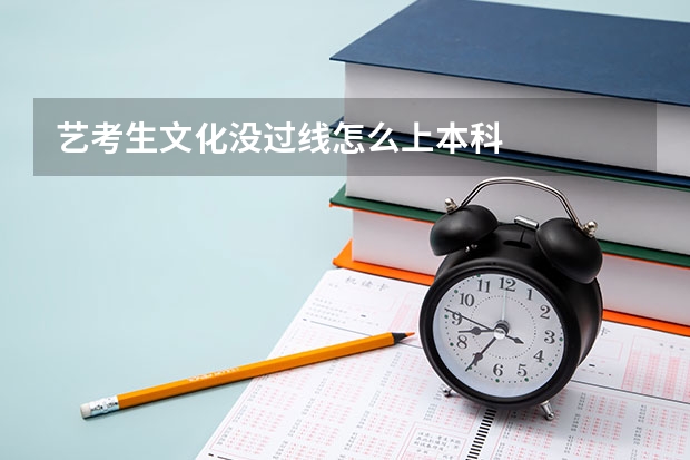 艺考生文化没过线怎么上本科