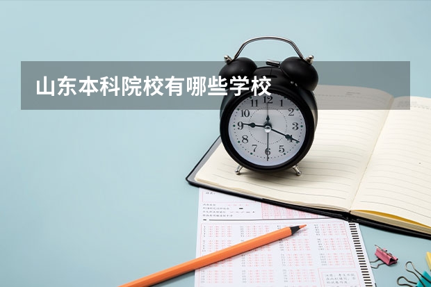 山东本科院校有哪些学校