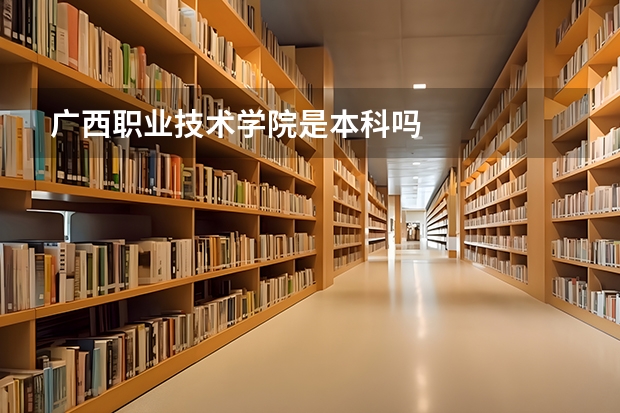 广西职业技术学院是本科吗
